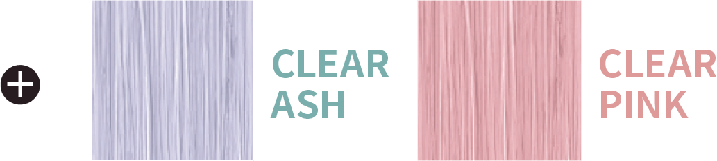 + CLEAR ASH CLEAR PINK